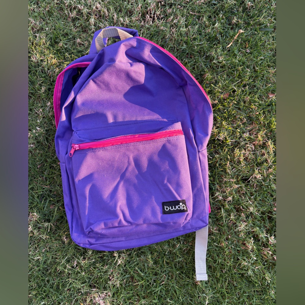 Purple and Pink Women's Backpack